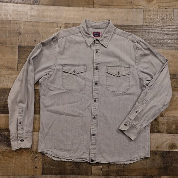 UNTUCKit Other - UNTUCKit Button Up Shirt Men’s XL Gray Utility Workwear Cotton Casual